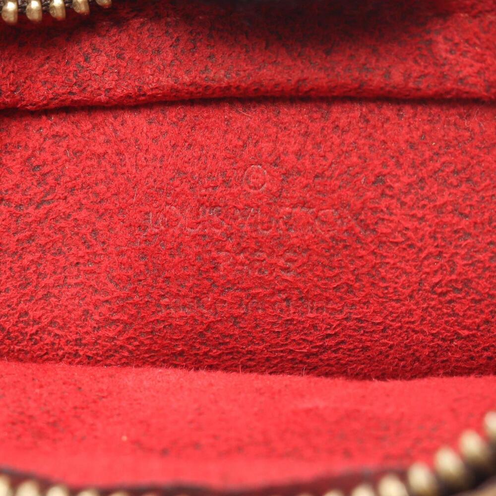 LOUIS VUITTON Authentic Brown Monogram Leather Pouch - Picture 4 of 12